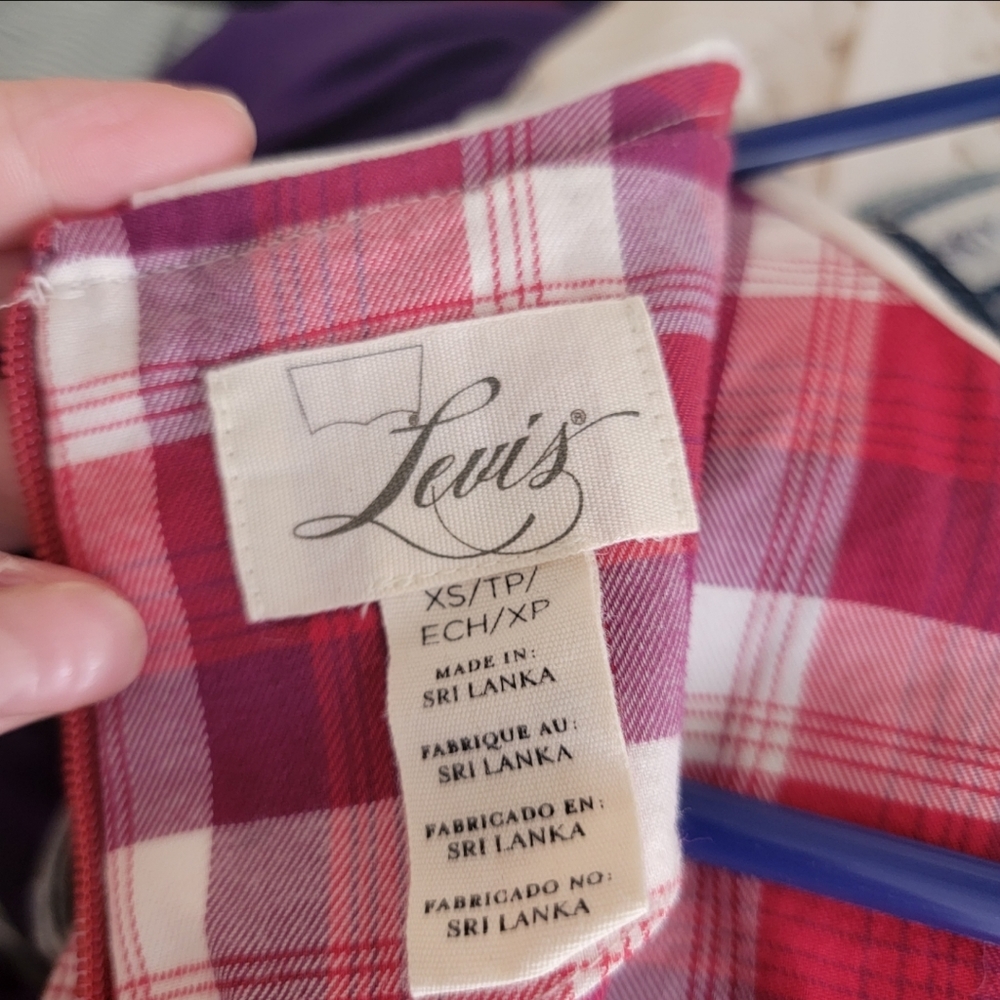 Levi's Plaid Dress XS - Picture 3 of 3